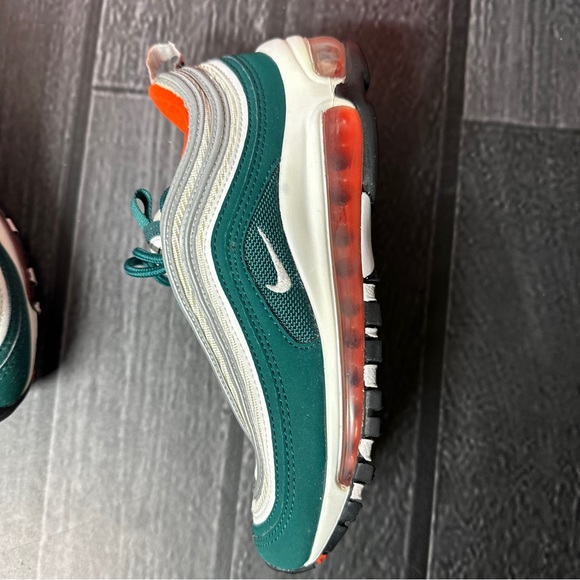 Nike Air Max 97 Miami hurricanes size 4Y grade school 921522 300 - Picture 5 of 11
